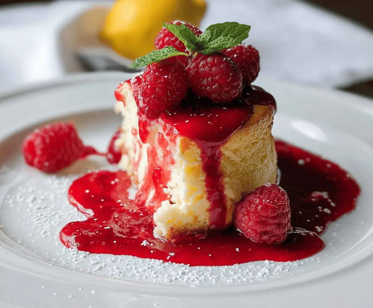 Easy Raspberry Lemon Souffle Cheesecake Recipe