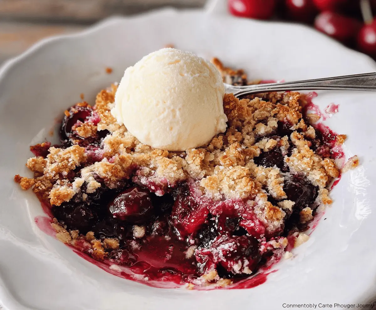 Easy Homemade Cherry Crumble Recipe