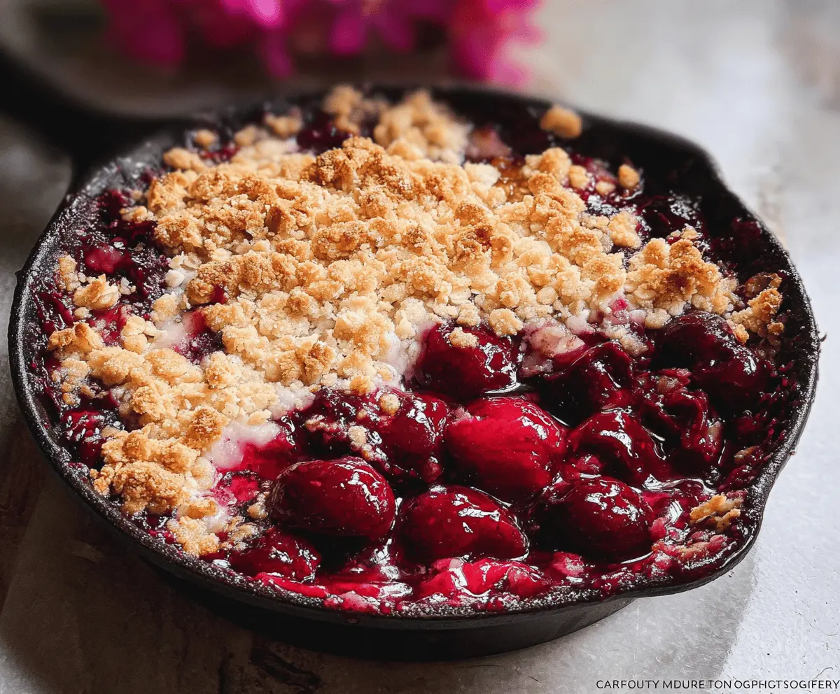 Easy Homemade Cherry Crumble Recipe