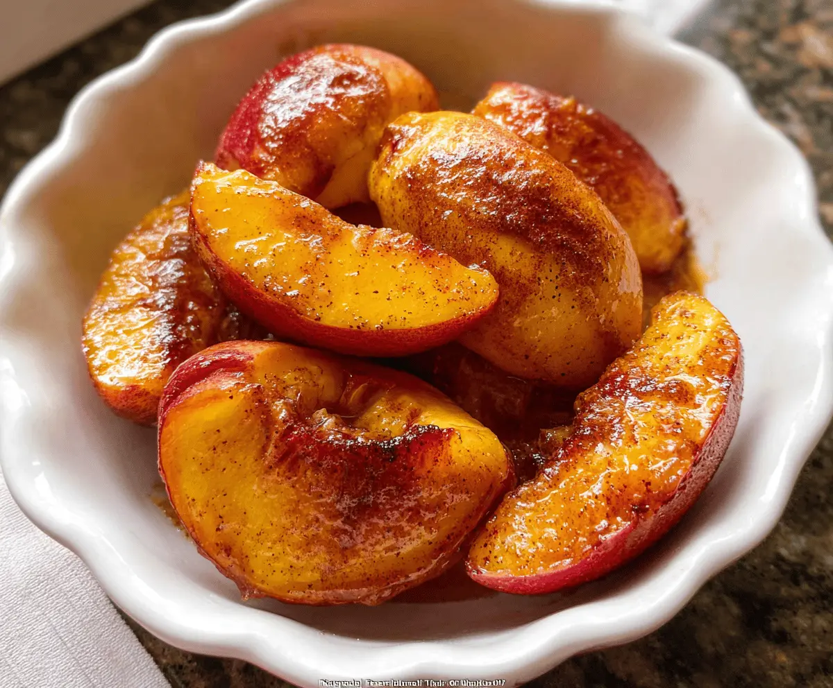 Easy Air Fryer Peaches Recipe