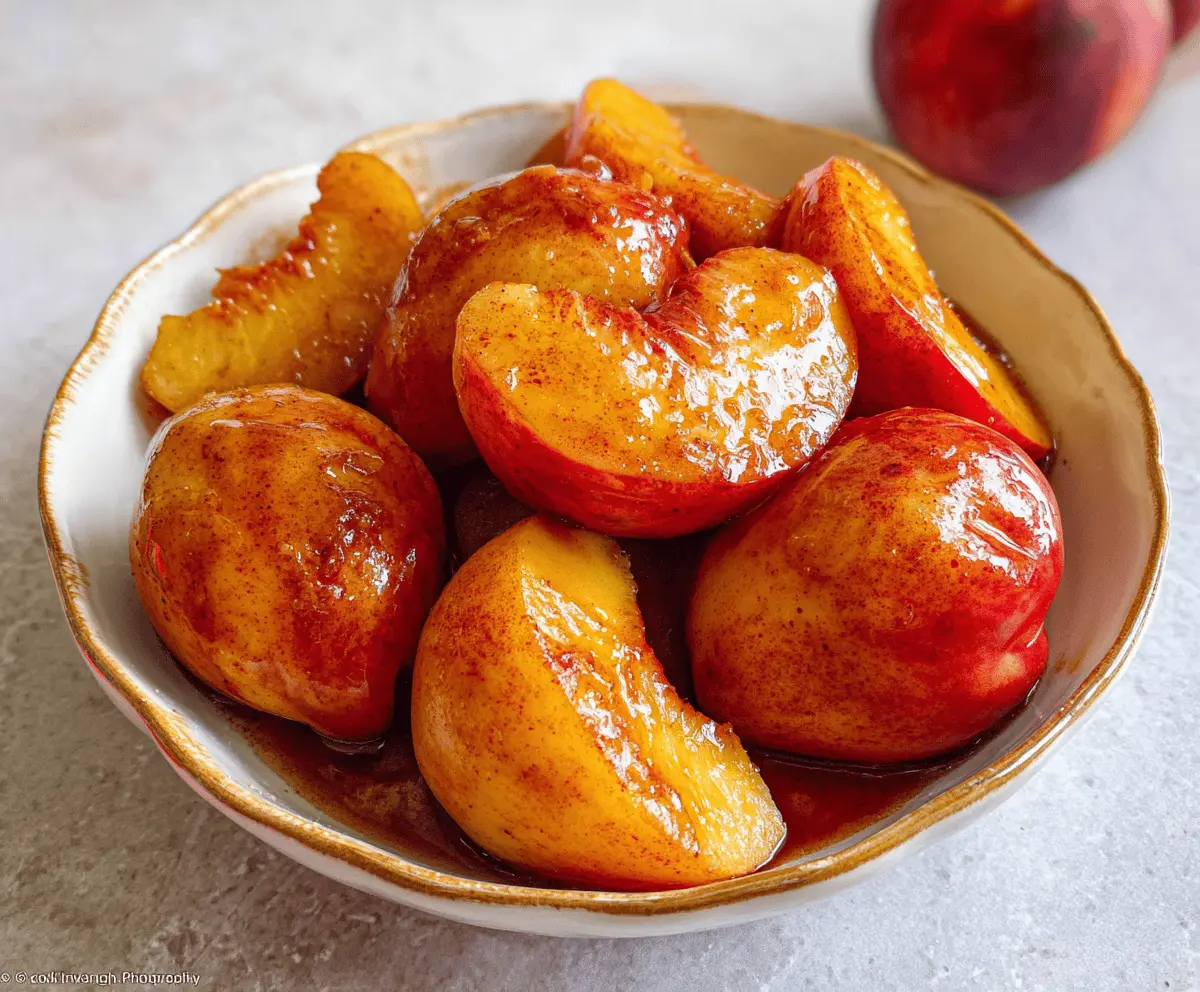 Easy Air Fryer Peaches Recipe