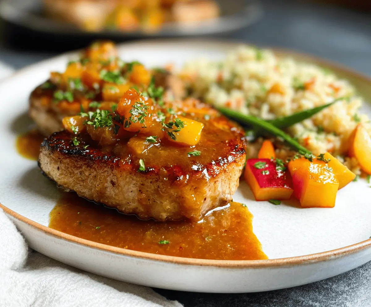 Easy Apple Chutney Pork Chops for Fall