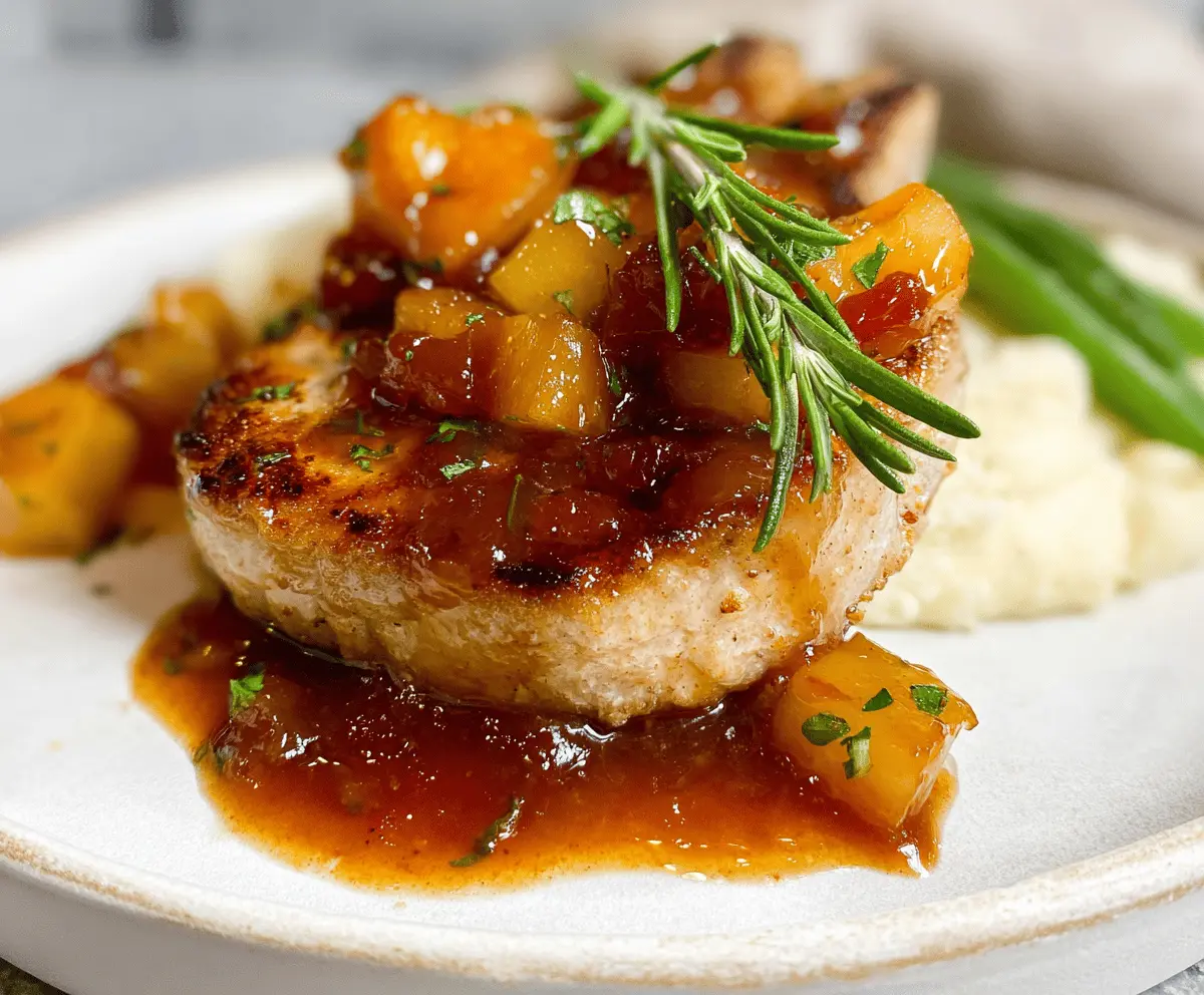 Easy Apple Chutney Pork Chops for Fall