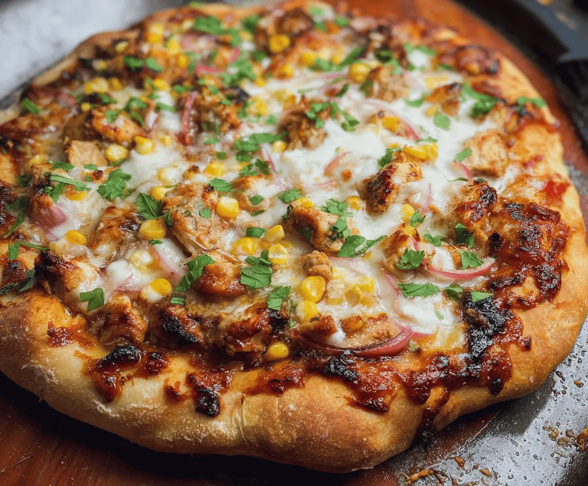 Easy Grilled BBQ Chicken Pizza for Summer