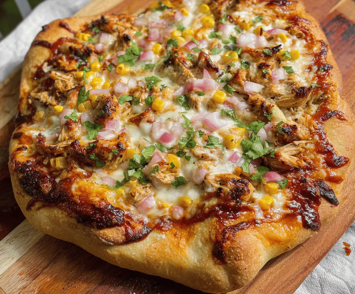 Easy Grilled BBQ Chicken Pizza for Summer