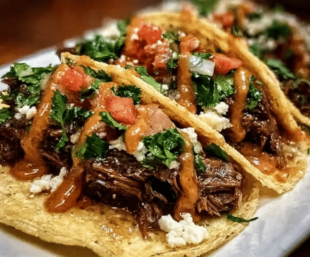 Easy Garlic Butter Honey BBQ Beef Tacos