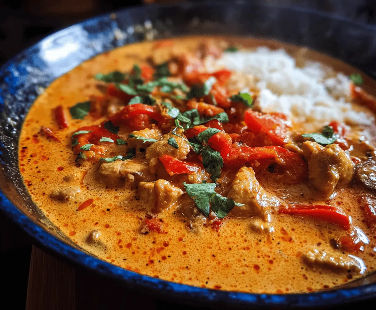 Easy Spicy Coconut Chicken Curry for Summer