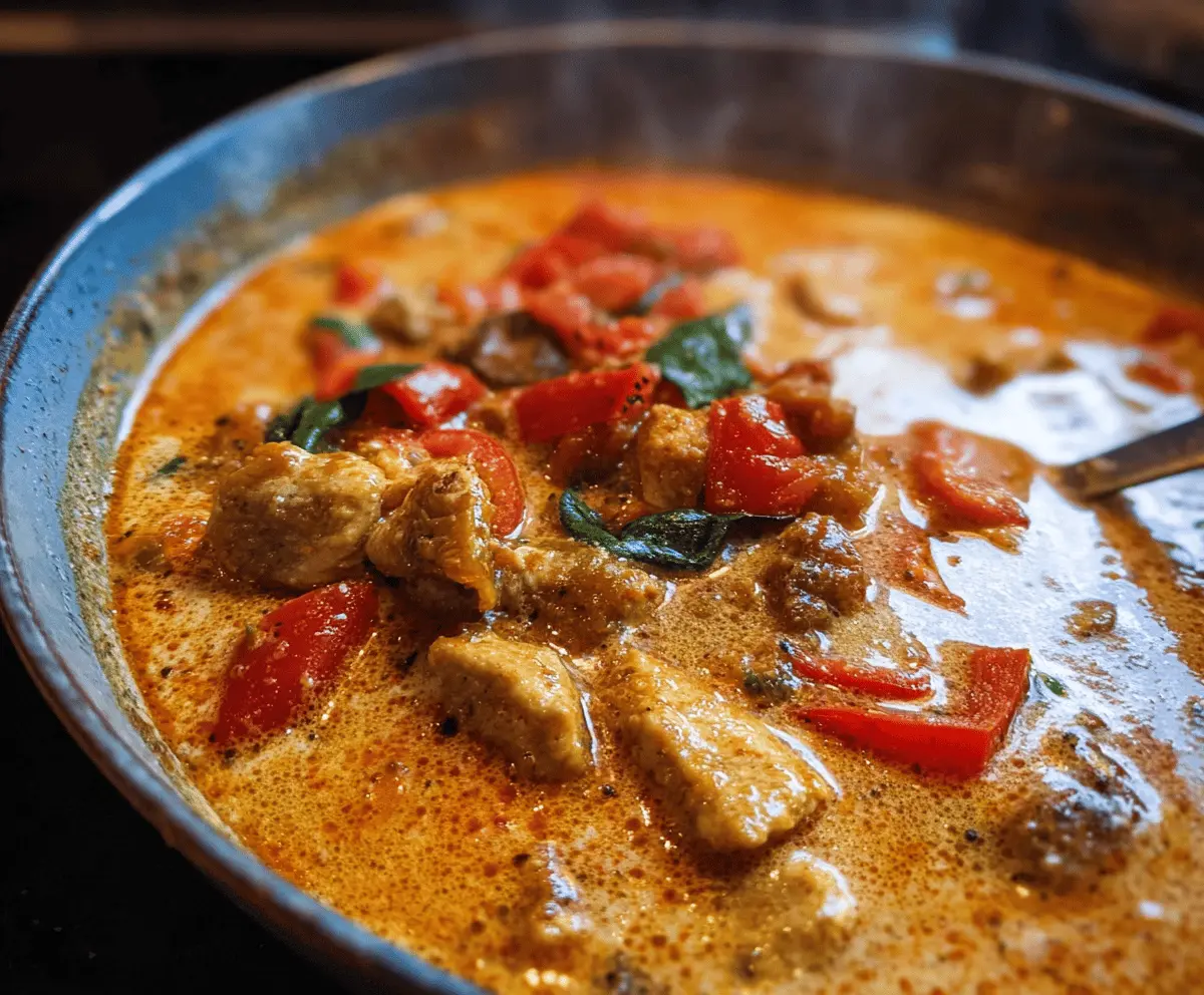 Easy Spicy Coconut Chicken Curry for Summer