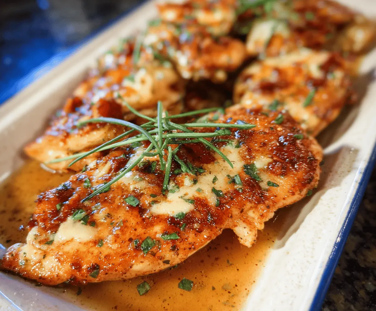 Easy Garlic Parmesan Chicken on Blackstone Grill