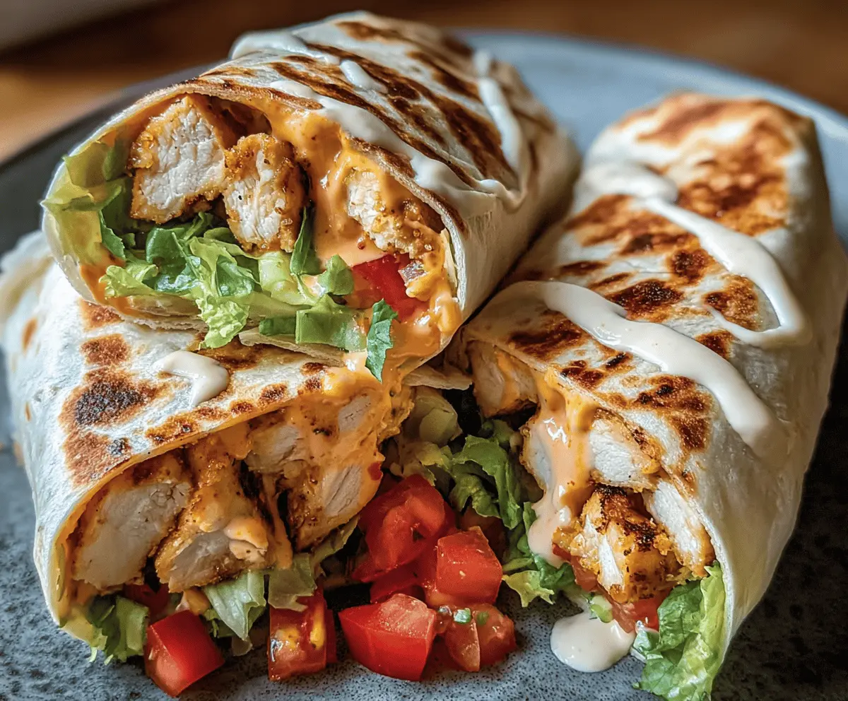 Easy Chipotle Ranch Grilled Chicken Burrito Recipe