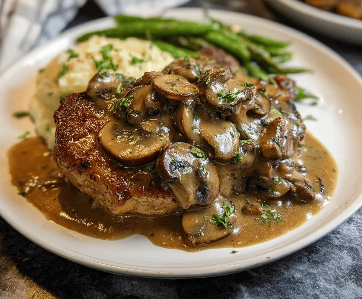 Best Pork Chops With Easy Mushroom Gravy