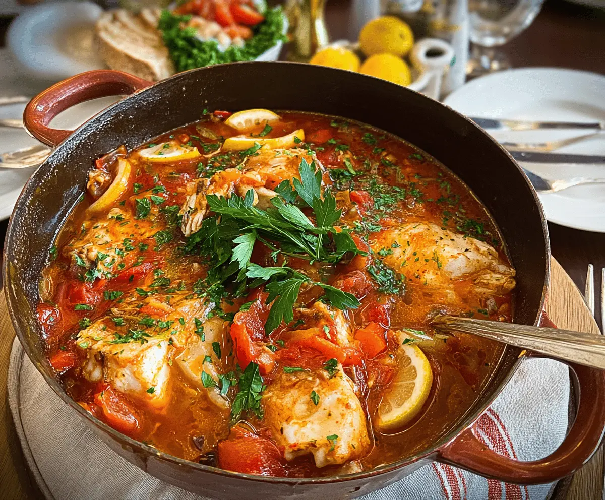 Easy Portuguese Fish Stew Recipe