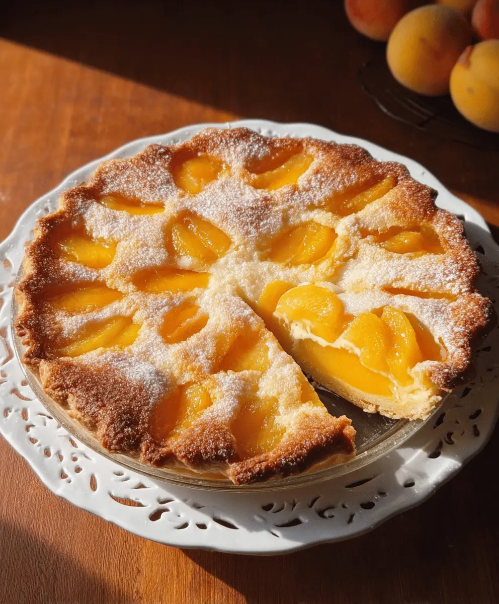 Easy Peaches and Cream Pie Recipe