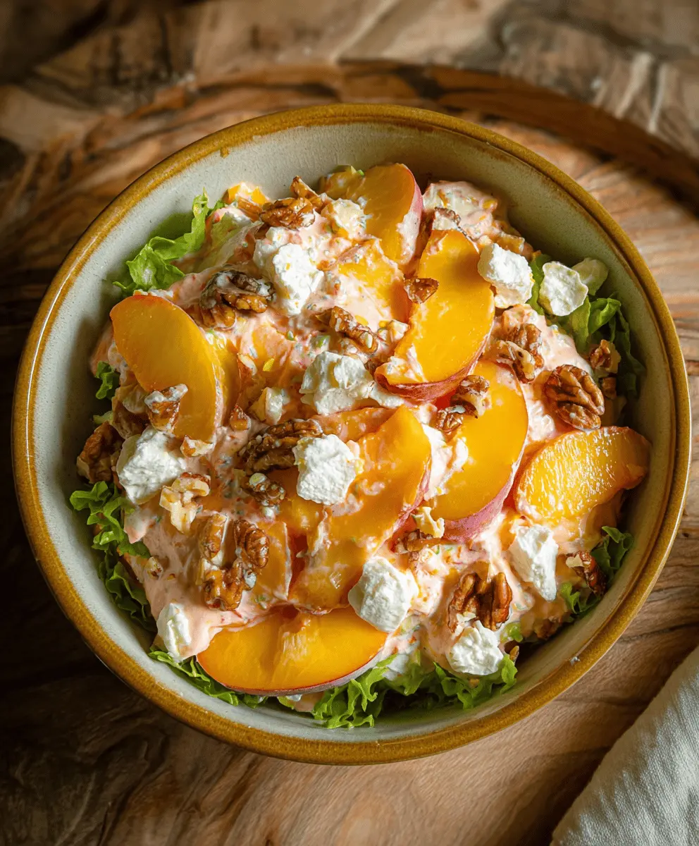 Easy Millionaire Peach Salad Recipe