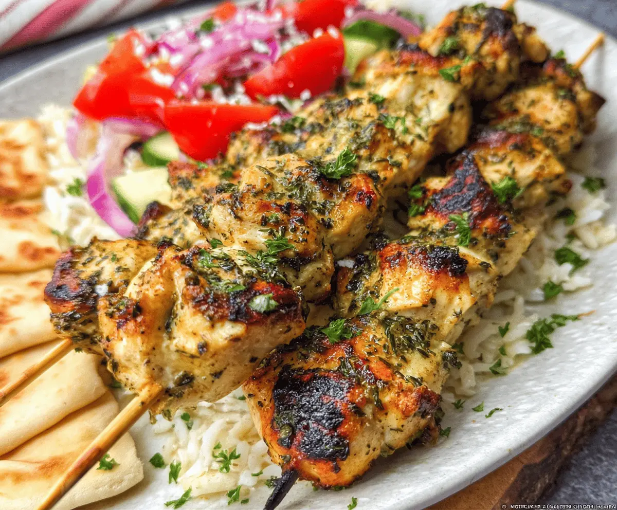 Easy Authentic Greek Chicken Souvlaki Recipe