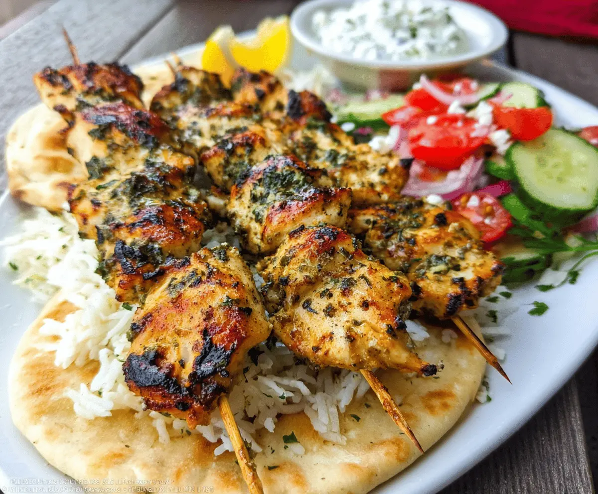 Easy Authentic Greek Chicken Souvlaki Recipe