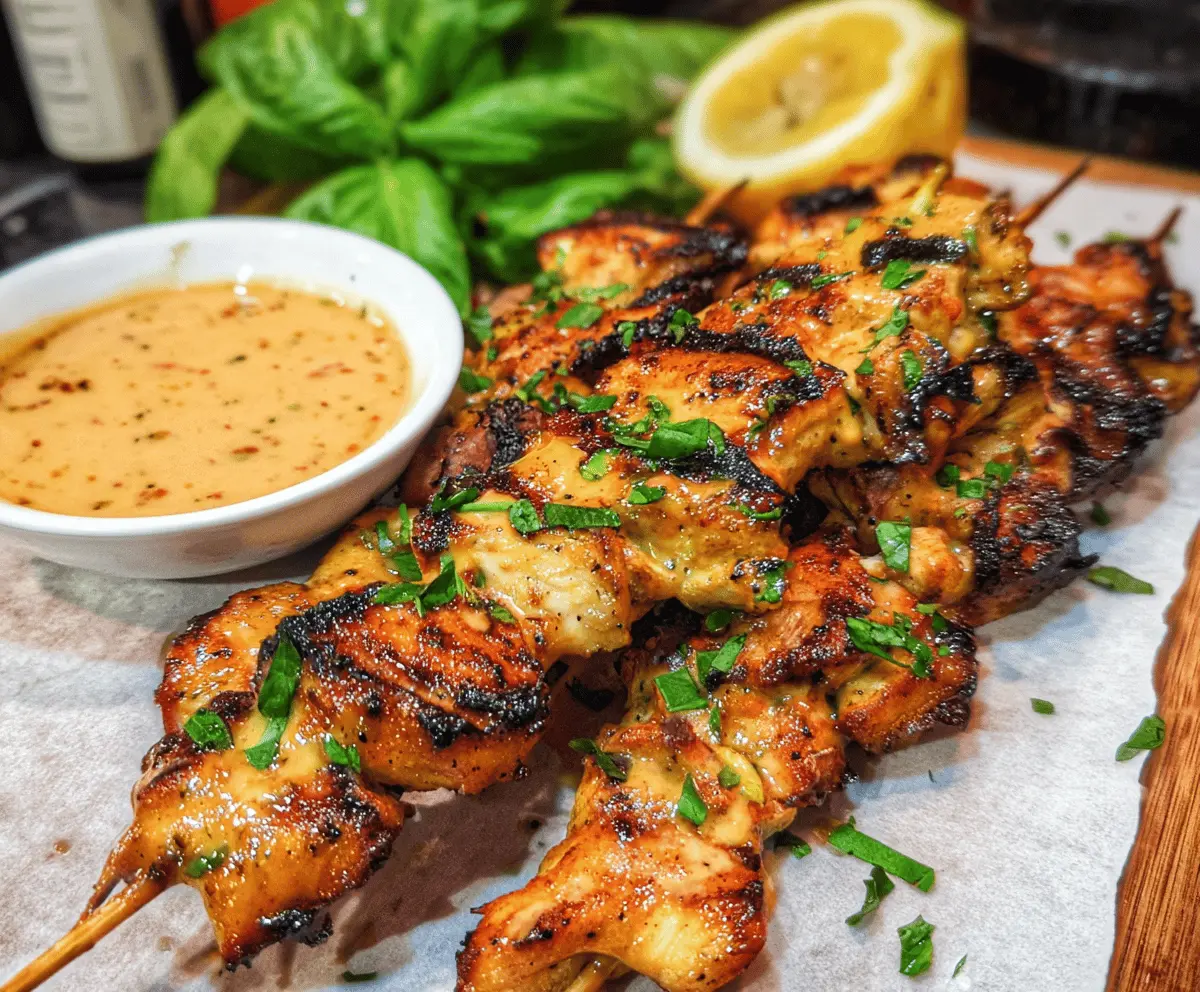 Easy Quick Bang Bang Chicken Skewers Recipe