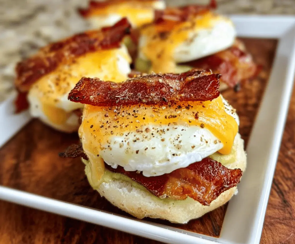 Easy Keto Bacon Egg Cheese Sliders Recipe
