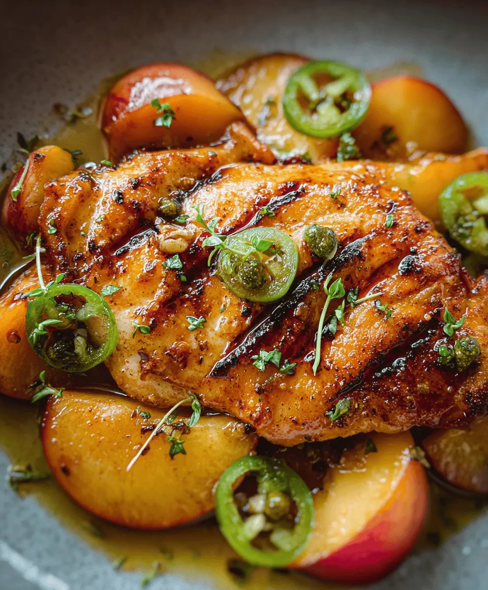 Easy Jalapeno Peach Chicken Recipe
