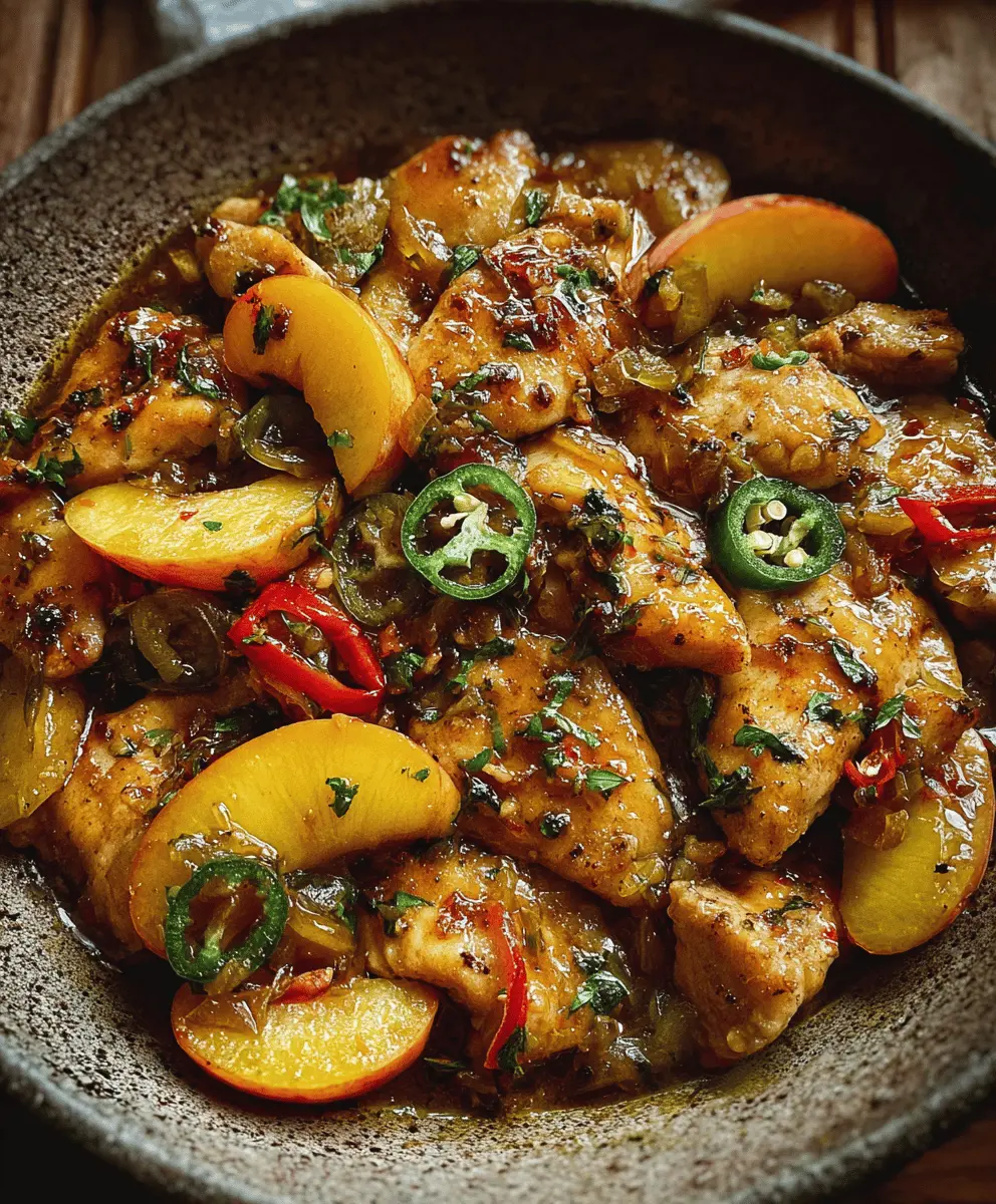 Easy Jalapeno Peach Chicken Recipe