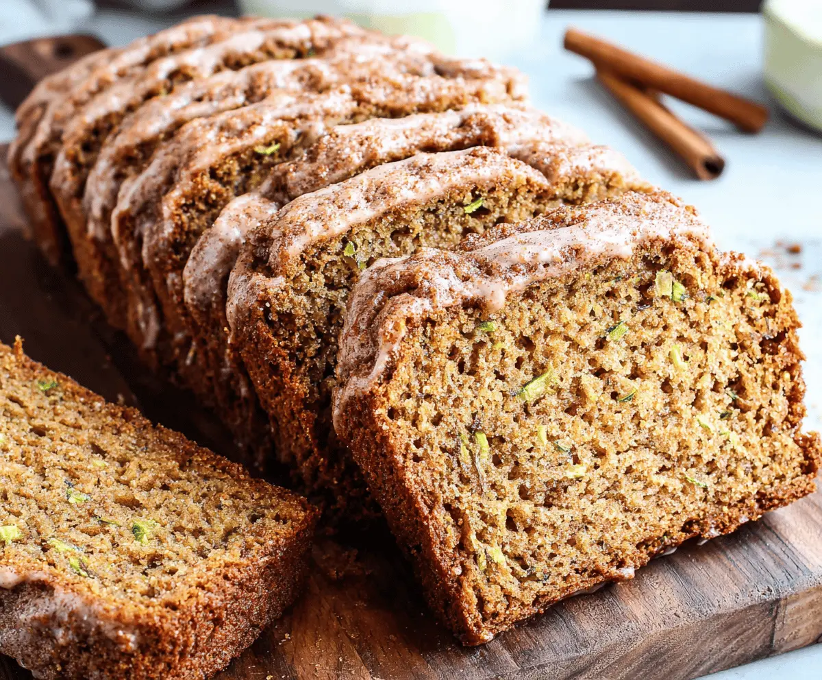 Easy Sweet Cinnamon Zucchini Bread With Brown Sugar