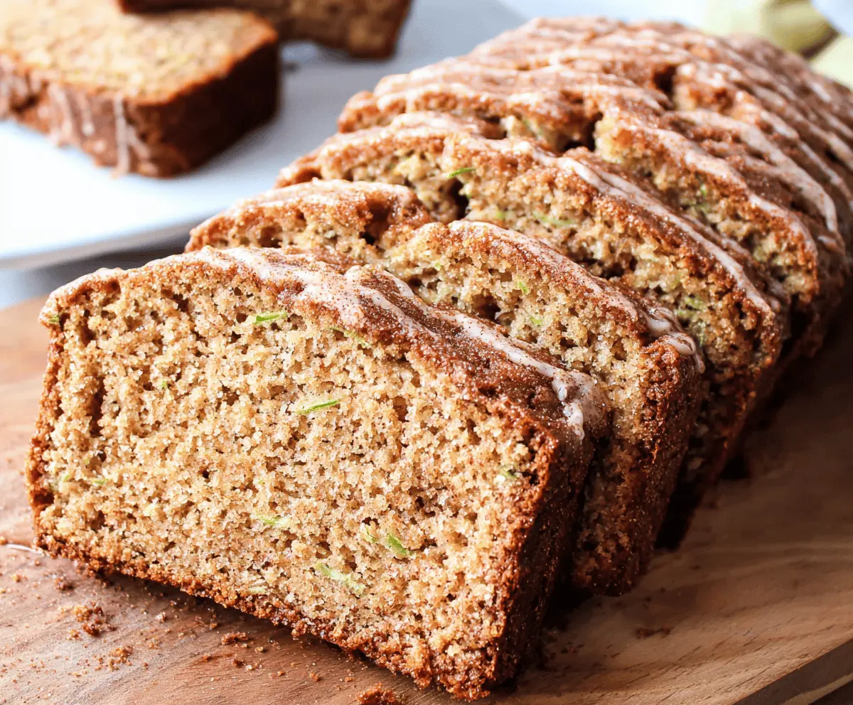 Easy Sweet Cinnamon Zucchini Bread With Brown Sugar