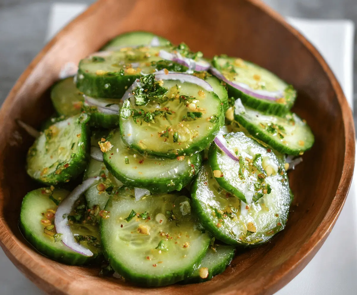 Easy Refreshing Cucumber Salad Recipe