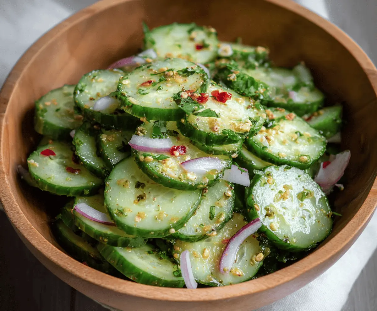 Easy Refreshing Cucumber Salad Recipe