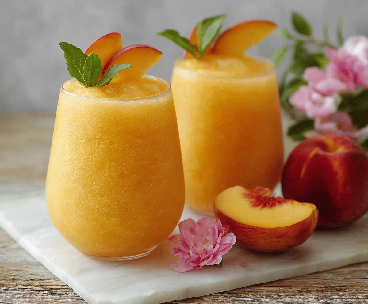 Easy Peach Wine Slushies Recipe
