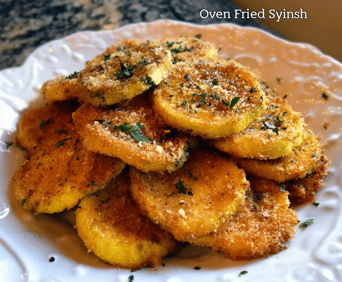 Easy Crispy Oven Fried Squash Recipe