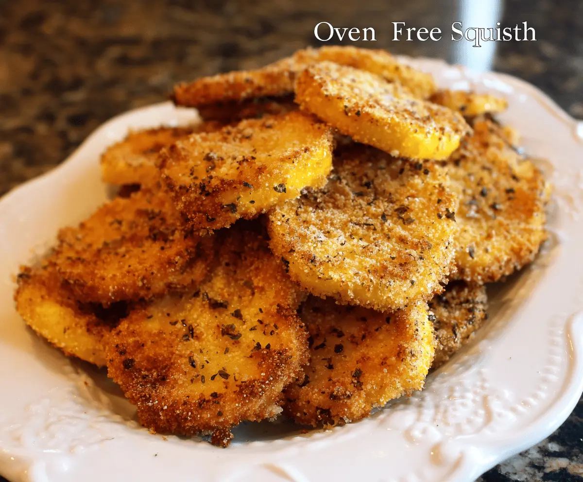 Easy Crispy Oven Fried Squash Recipe