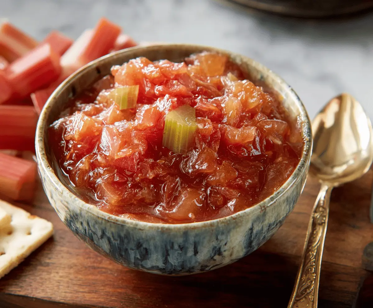 Easy Rhubarb Relish Recipe for Beginners