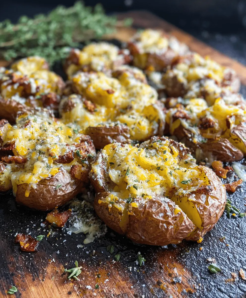 Easy Crispy Blackstone Smashed Potatoes Recipe