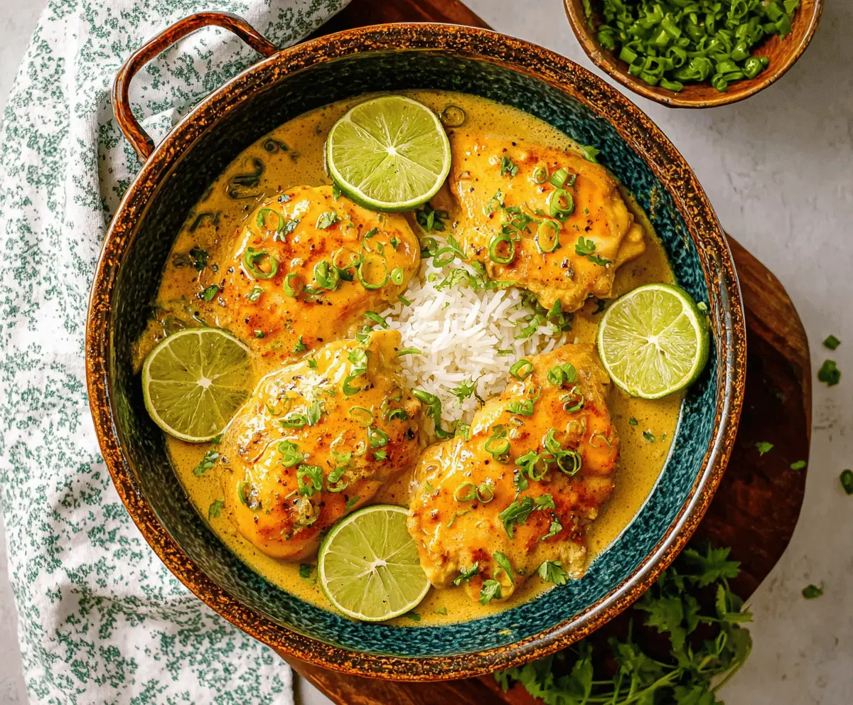 Creamy Coconut Lime Chicken Recipe