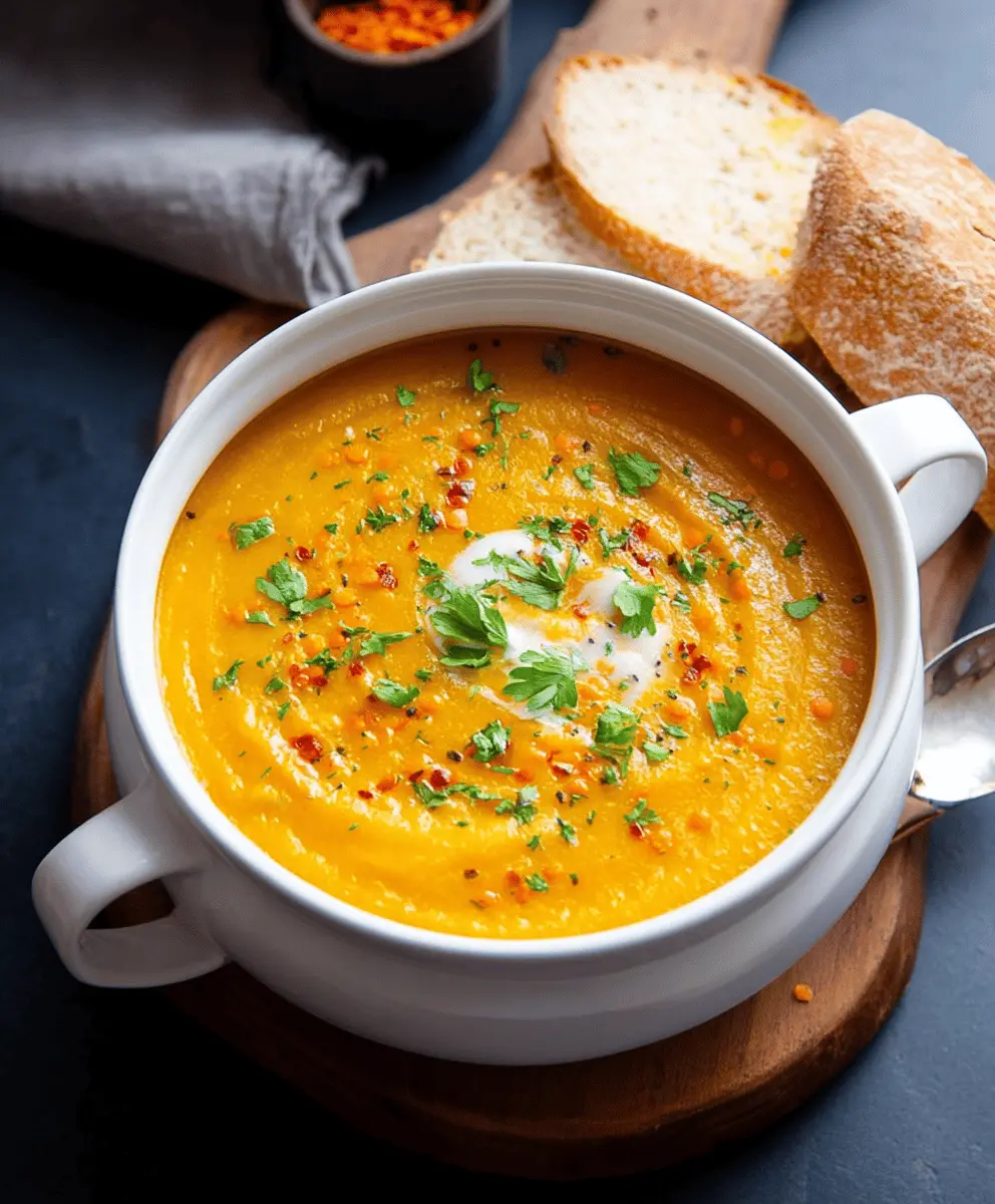 Hearty Carrot and Lentil Soup Recipe