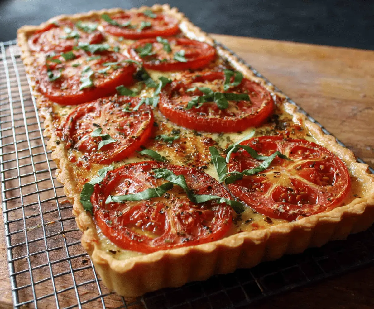 Easy Tomato Tart Recipe with Fresh Herbs