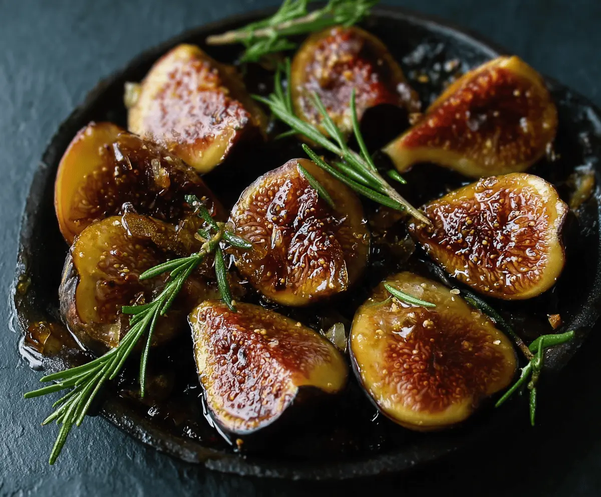 Roasted Figs with Honey and Rosemary Recipe