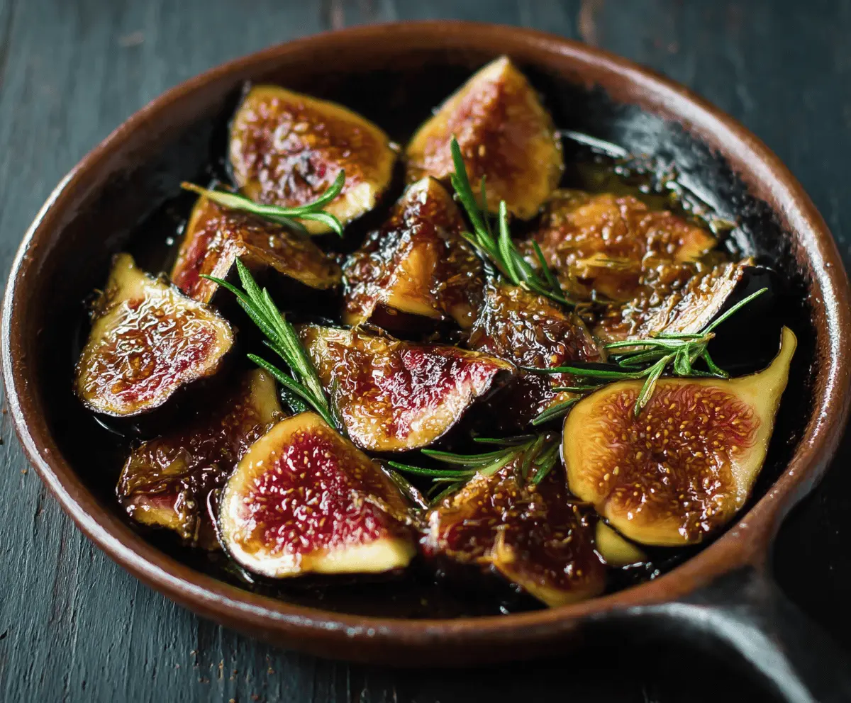 Roasted Figs with Honey and Rosemary Recipe