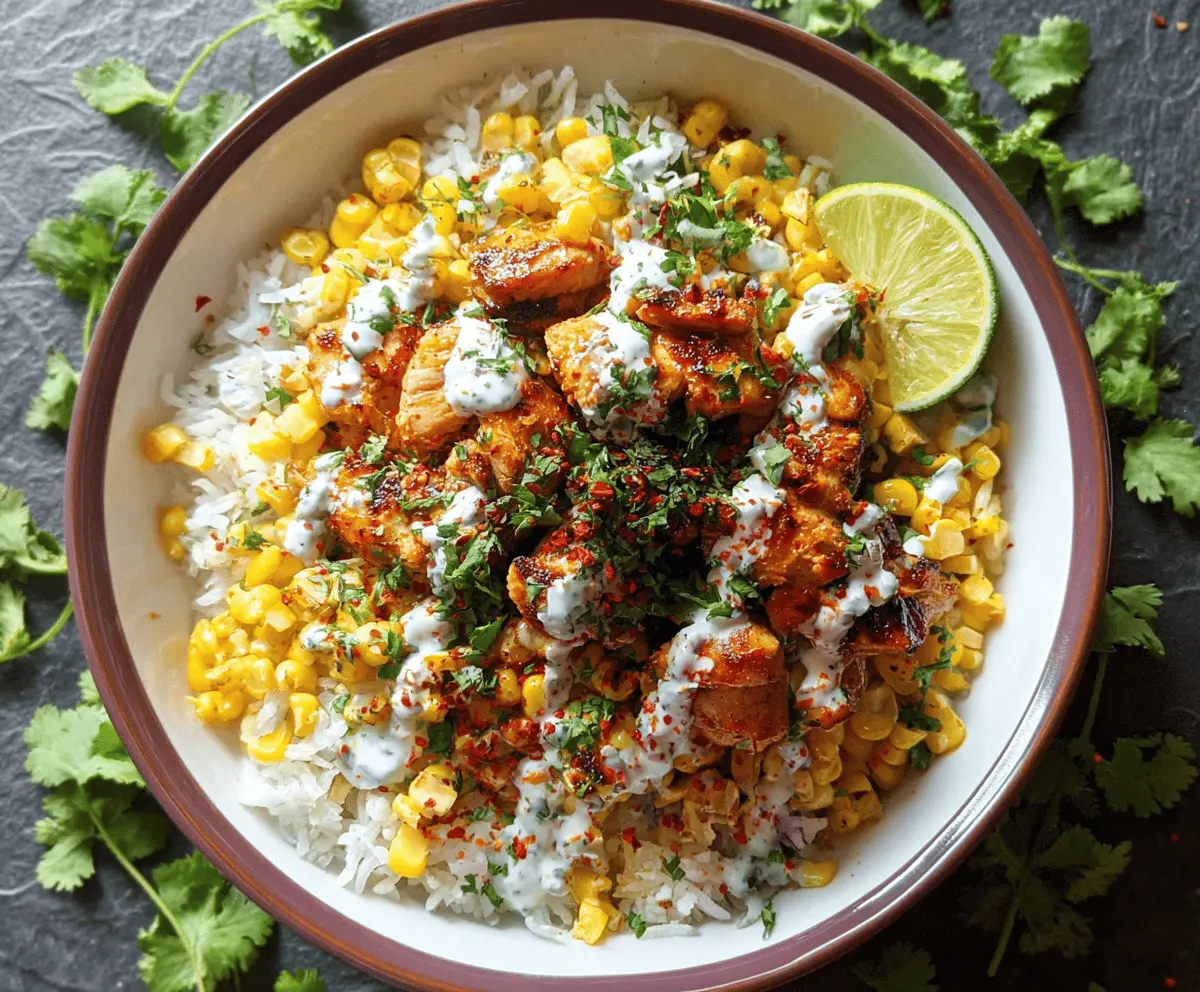 Easy Street Corn Chicken Rice Bowl Recipe