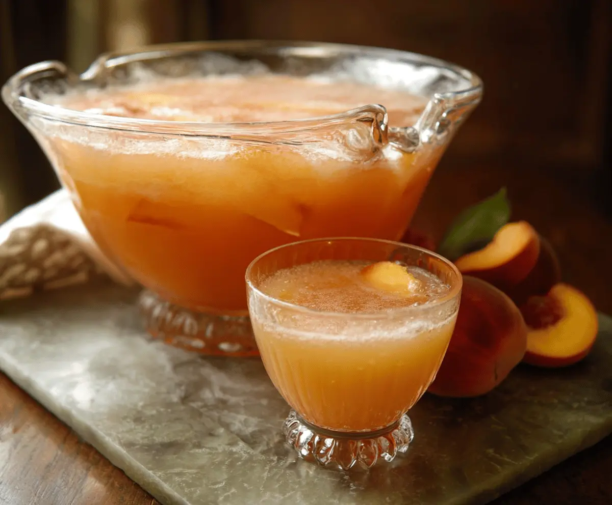 Grandma's Peach Punch Recipe for Summer Fun