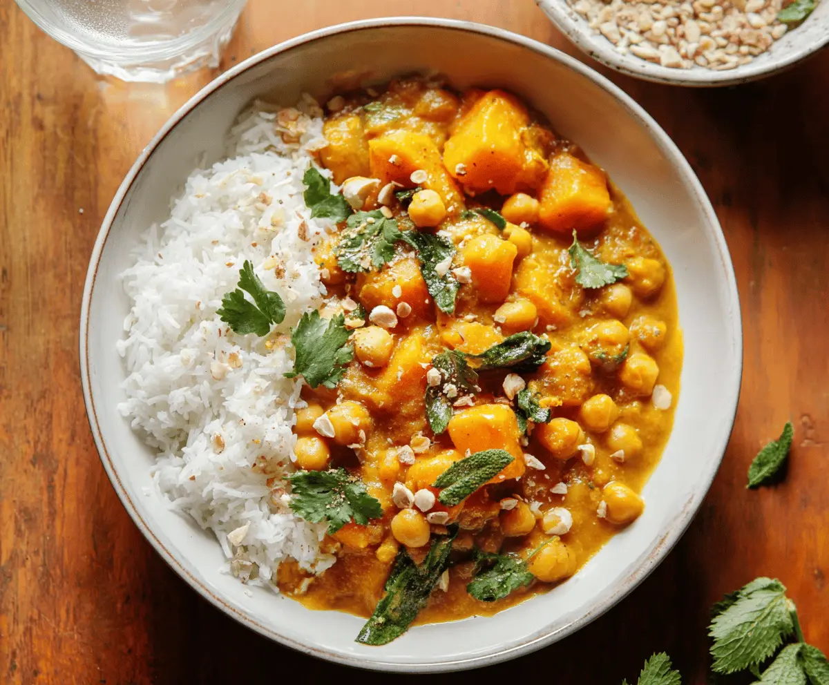 Easy Butternut Squash Coconut Curry Recipe