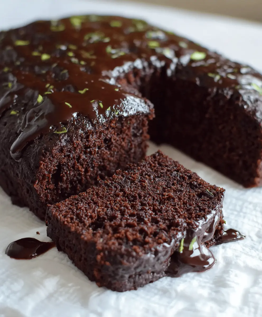 Moist Chocolate Zucchini Cake Recipe