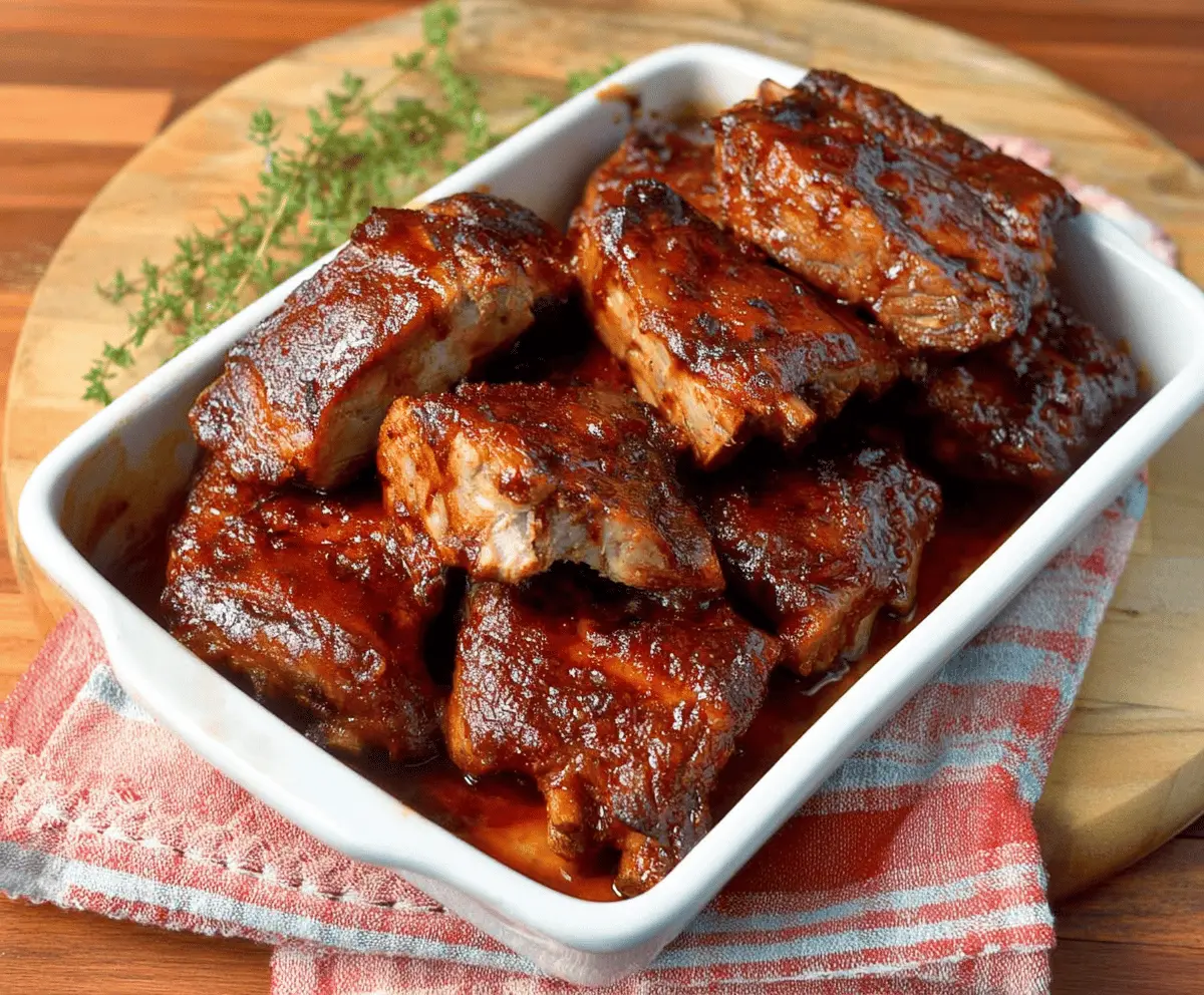 Fall Apart Oven Baked Country Style Pork Ribs