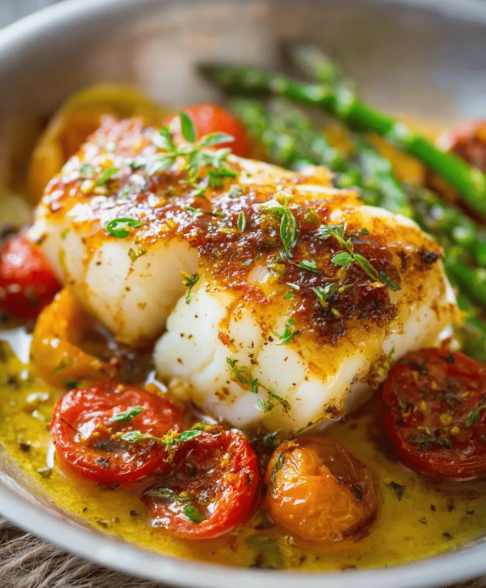 Easy Sweet and Savory Baked Cod Recipe