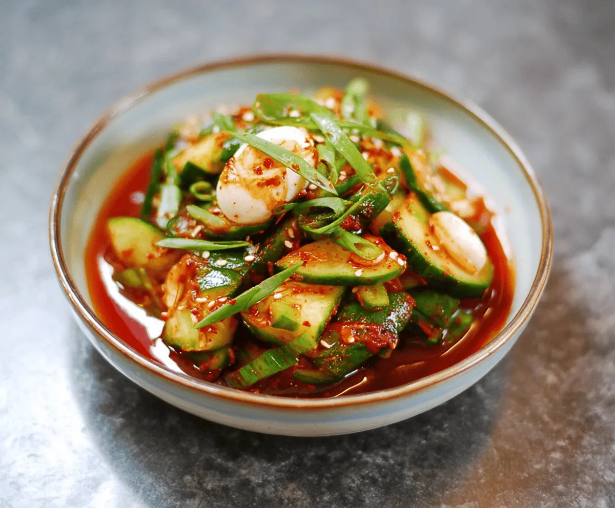 Easy Cucumber Kimchi Recipe for Refreshing Flavor