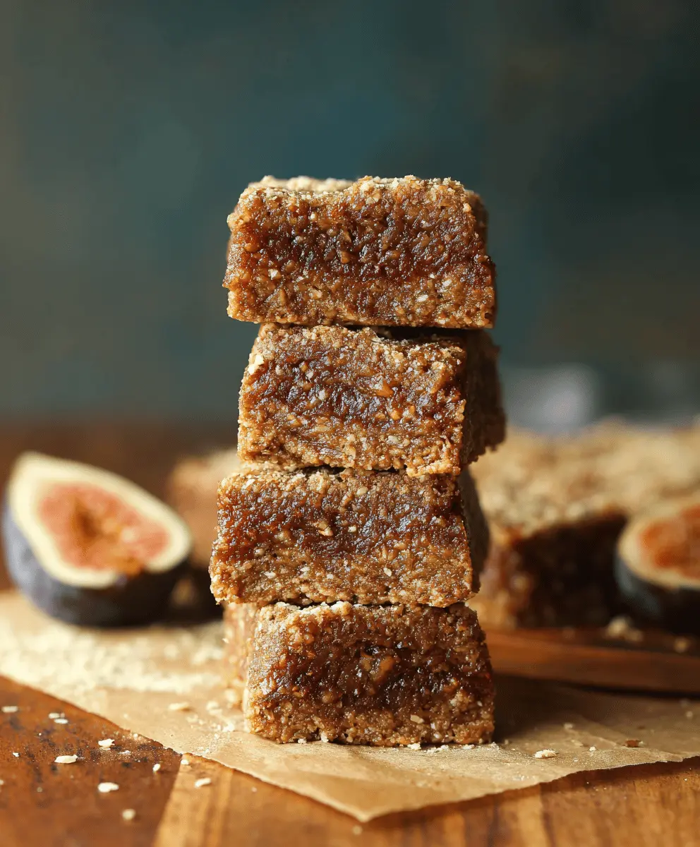 Healthy Vegan Fig Bars Recipe for Easy Snacking