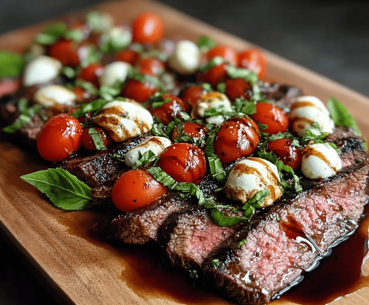 Balsamic Caprese Grilled Steak Recipe