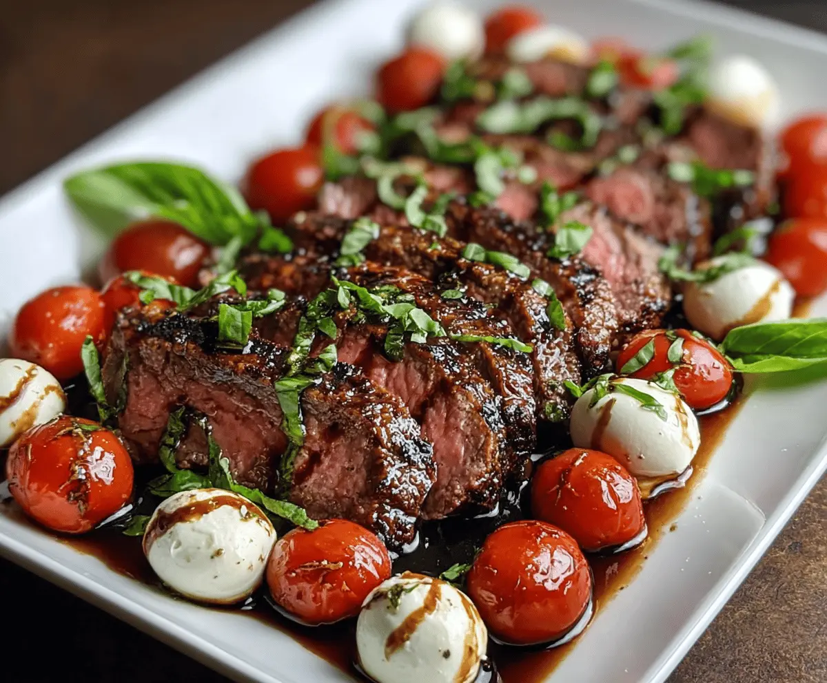 Balsamic Caprese Grilled Steak Recipe
