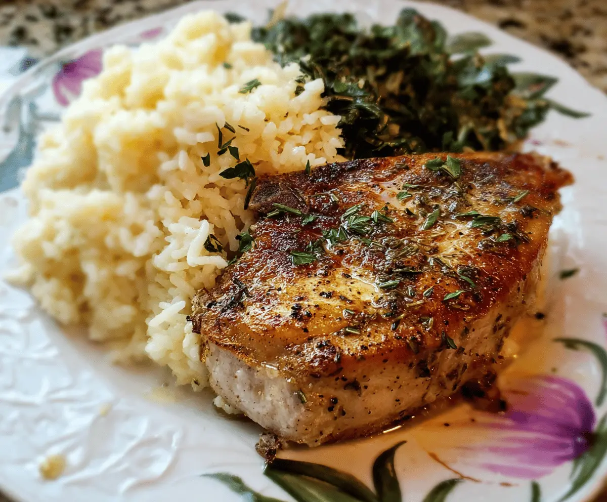 Easy Southern Baked Pork Chops with Rice