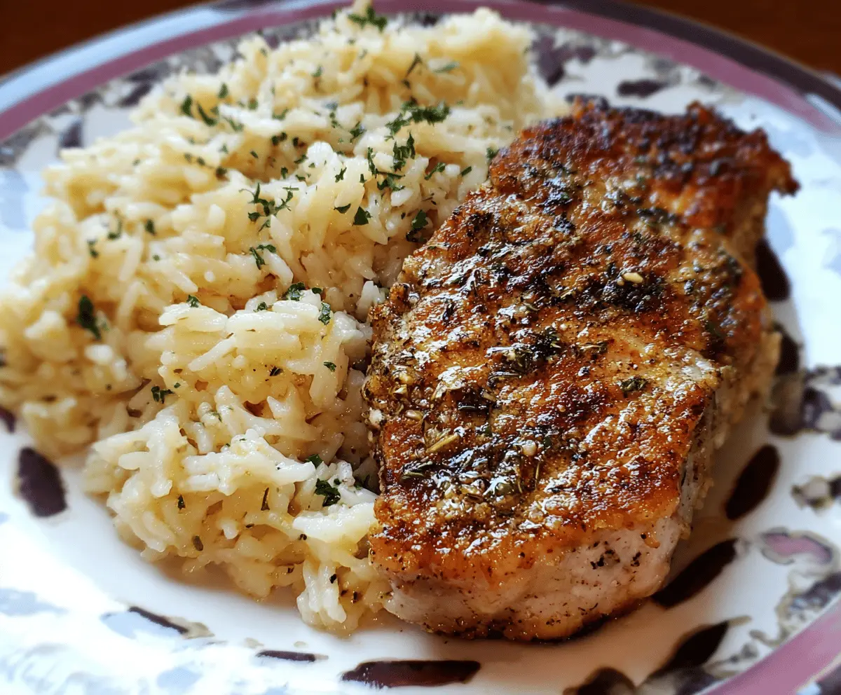 Easy Southern Baked Pork Chops with Rice